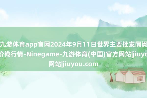 九游体育app官网2024年9月11日世界主要批发阛阓葵花油价钱行情-Ninegame-九游体育(中国)官方网站|jiuyou.com