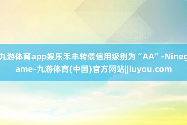 九游体育app娱乐禾丰转债信用级别为“AA”-Ninegame-九游体育(中国)官方网站|jiuyou.com